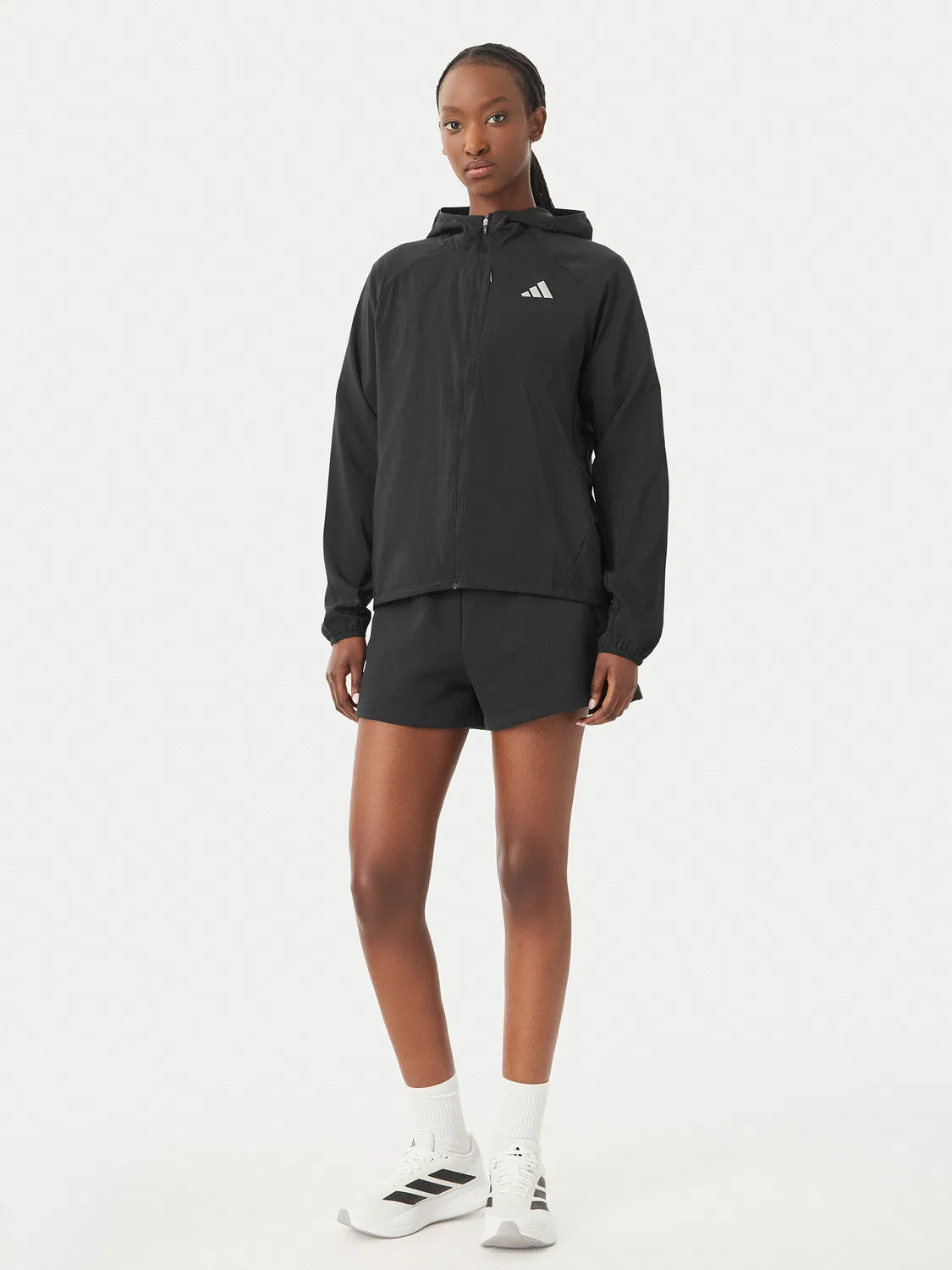Женские спортивные шорты свободного кроя Z.N.E Adidas, черный — фото 2