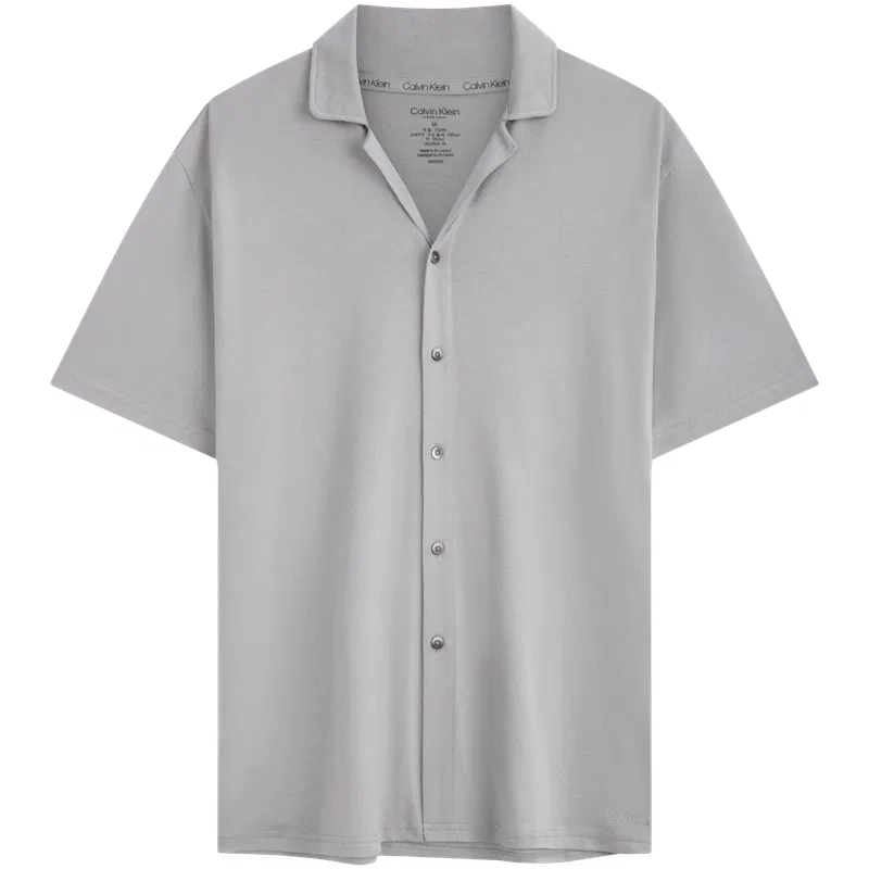 Мужская пижамная рубашка с коротким рукавом Calvin Klein, Urban Gray