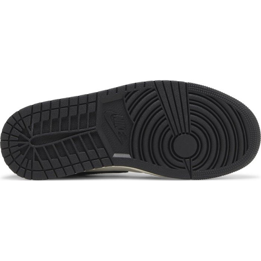 Женские кроссовки Nike Air Jordan 1 Mid Black/Sail/Gym Red — фото 4