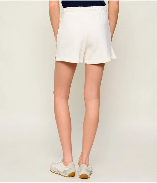 Шорты женские Lacoste Ecru, Regular Fit, хлопковые — фото 3