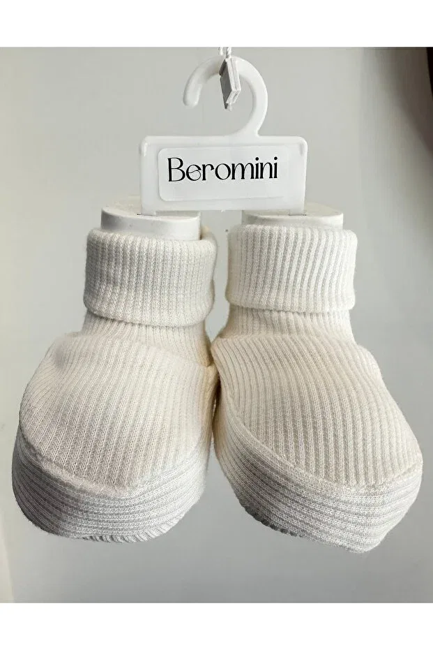 Детские пинетки с эластичными шнурками Beromini, White