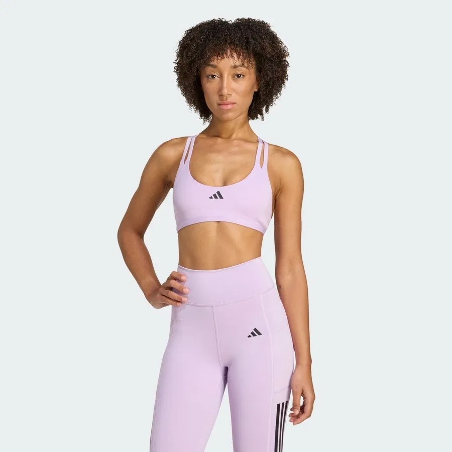 Спортивный бюстгальтер с легкой поддержкой Aeroimpact Luxe Training adidas, Пудровый