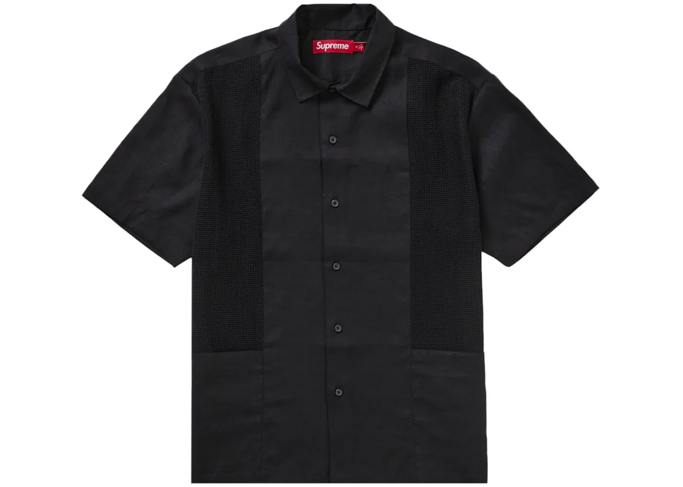 Мужская рубашка с сетчатой вставкой Supreme Shirt, Black
