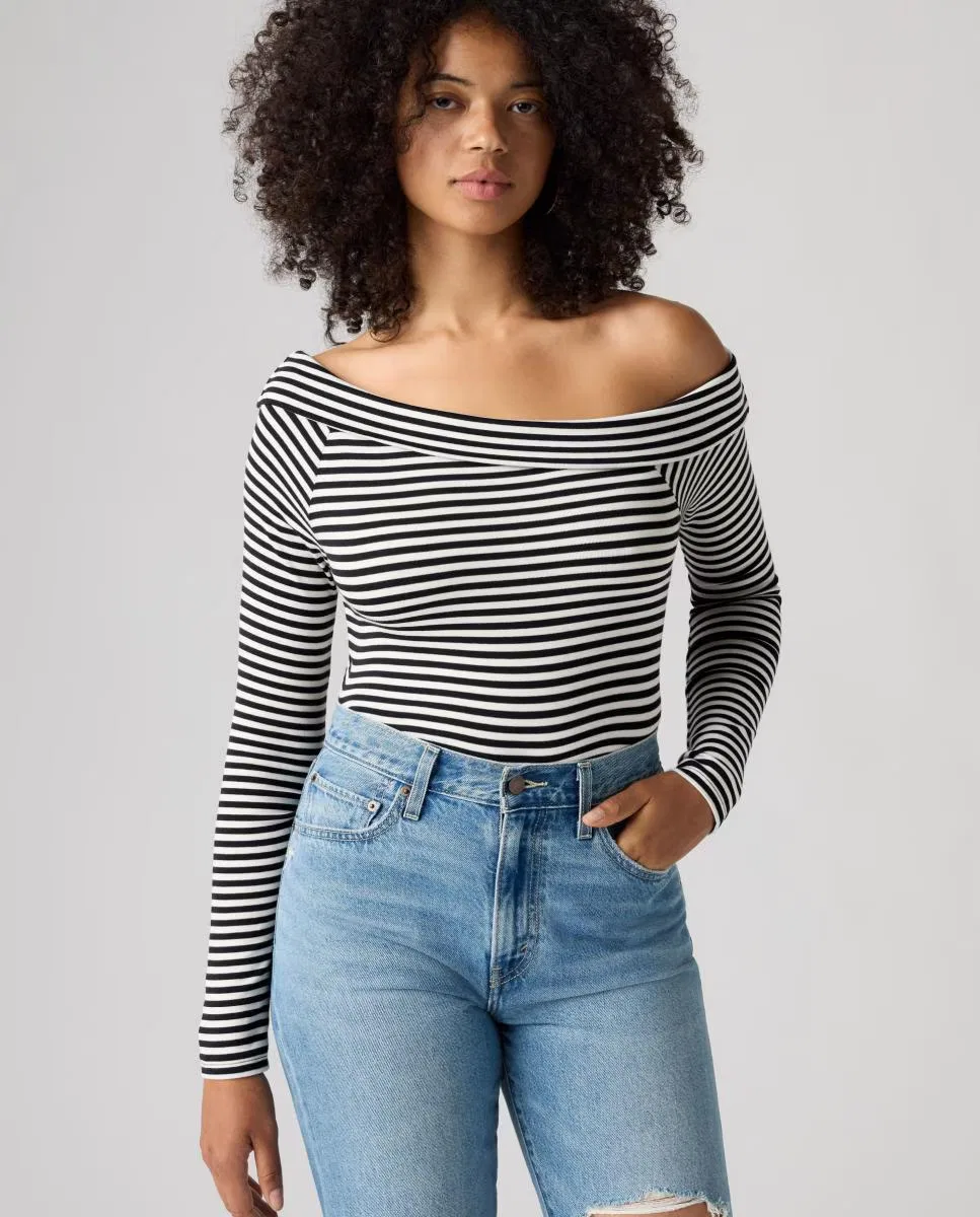 Женская футболка с длинным рукавом, Escote Asimétrico, Levi's, мультиколор — фото 4