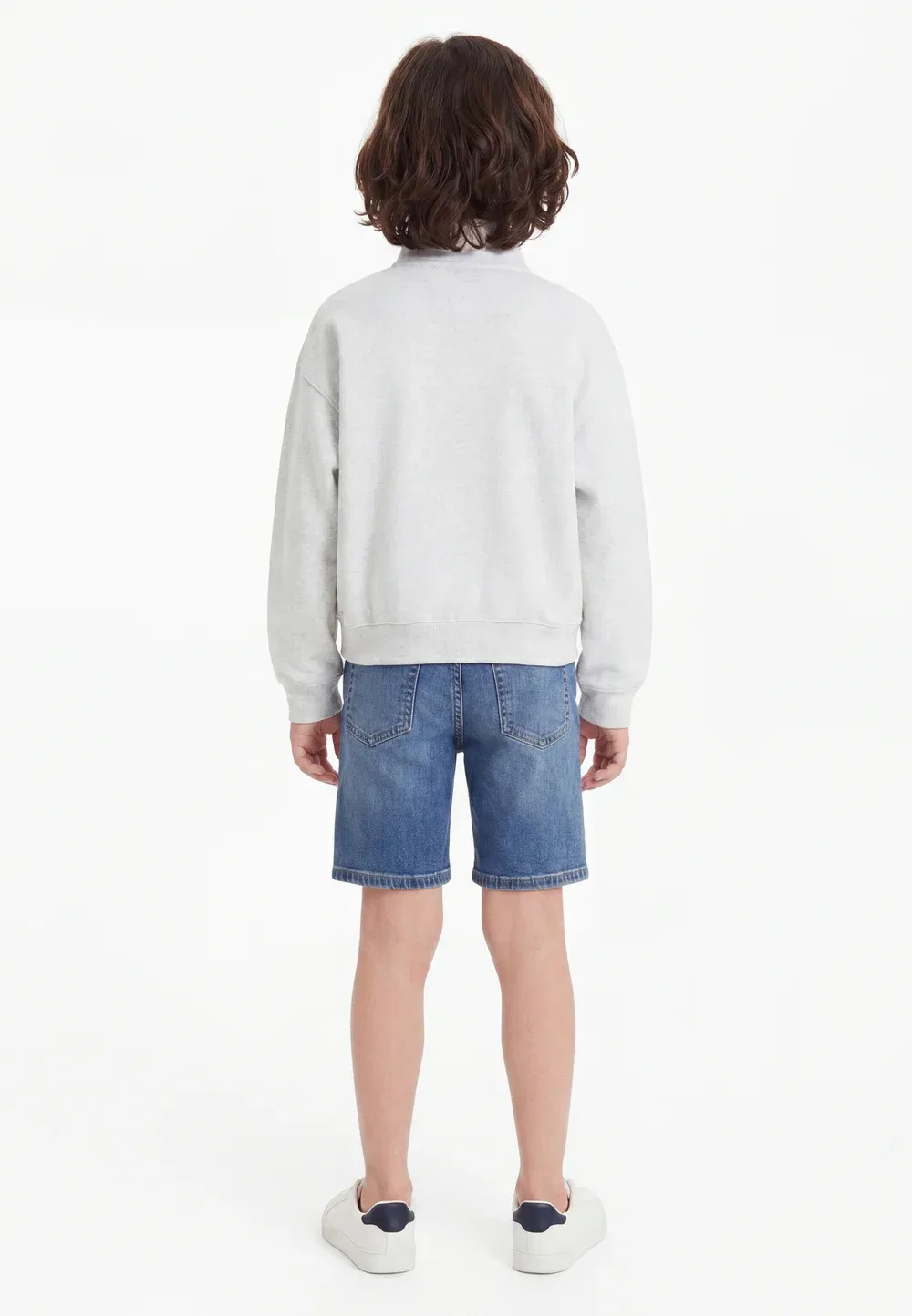 Студия - толстовка Nike Sportswear, Birch Heather/Grey Fog/White — фото 2