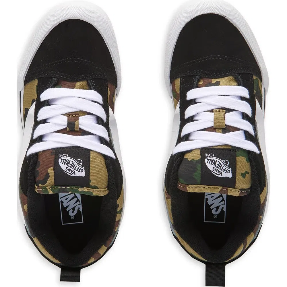 Детские скейтбордистские кроссовки Vans, Black/Camo — фото 4