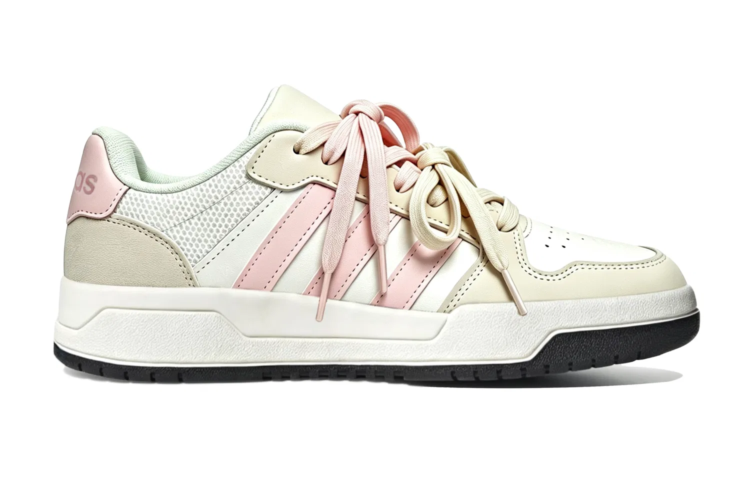 Детские скейтборд-кроссовки с низким верхом Entrap Adidas Neo, Pink White — фото 4