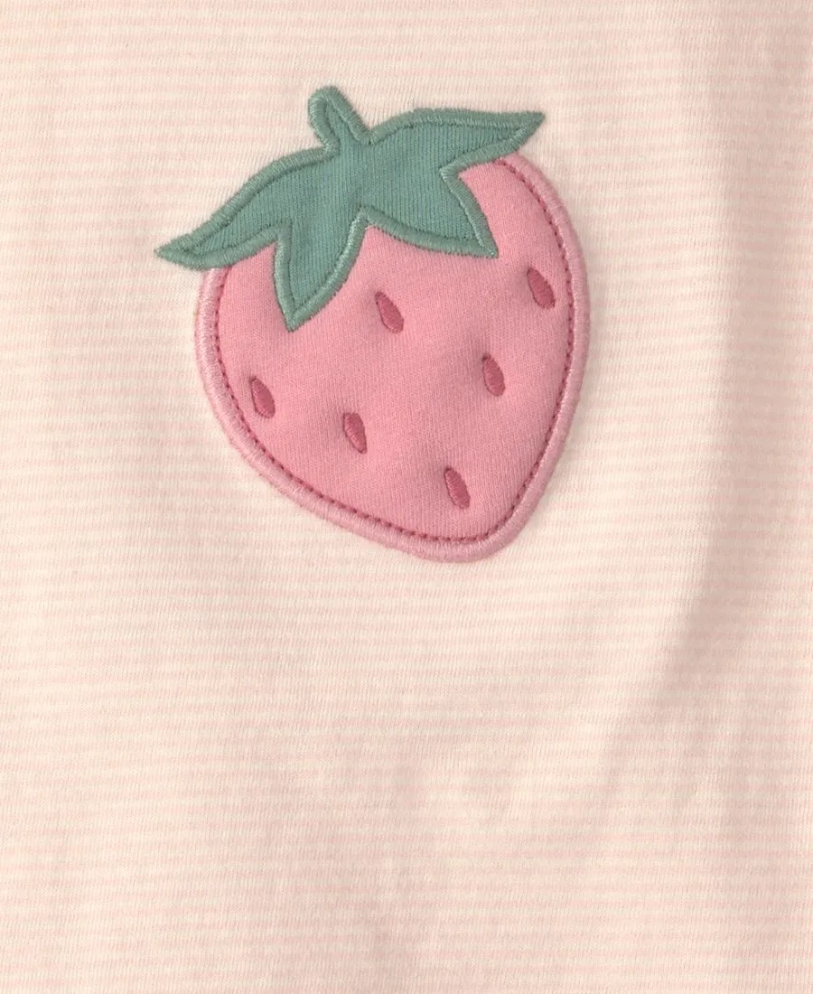 Комплект из топа, штанов и повязки на голову с вышивкой пчелы Carter's, Pink — фото 3