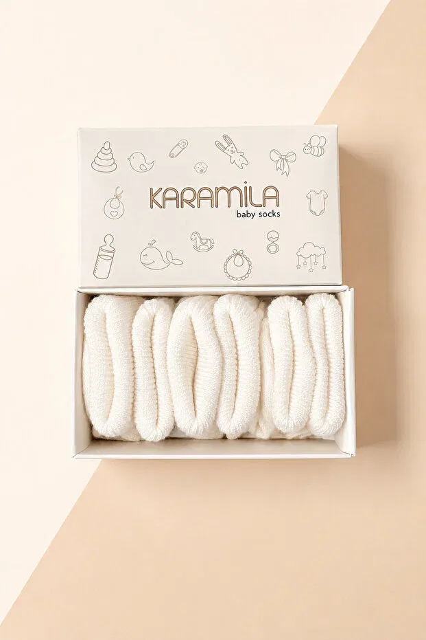 Детский набор носков из бамбука Karamila, White
