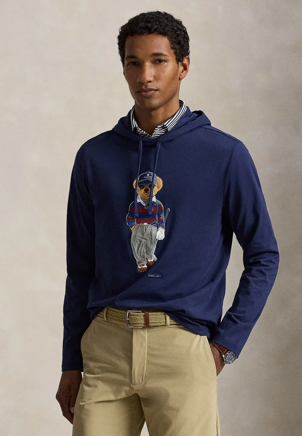Футболка с капюшоном Polo Bear - толстовка Polo Ralph Lauren, Refined Navy