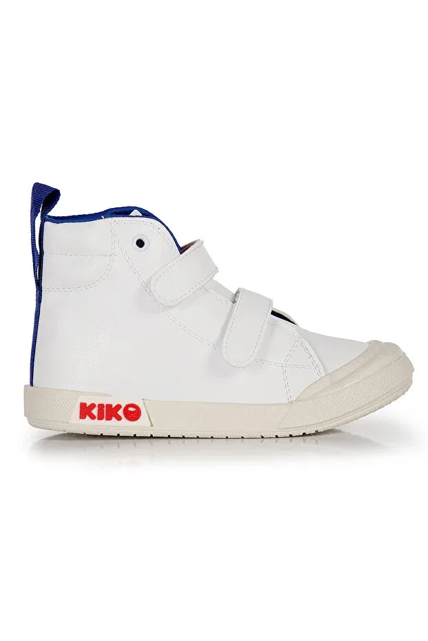 Детские ботинки для мальчиков на липучке Kiko Kids, White - Blue — фото 4