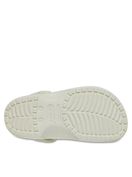 Шлепанцы Classic Clog K Crocs, кремовый — фото 4