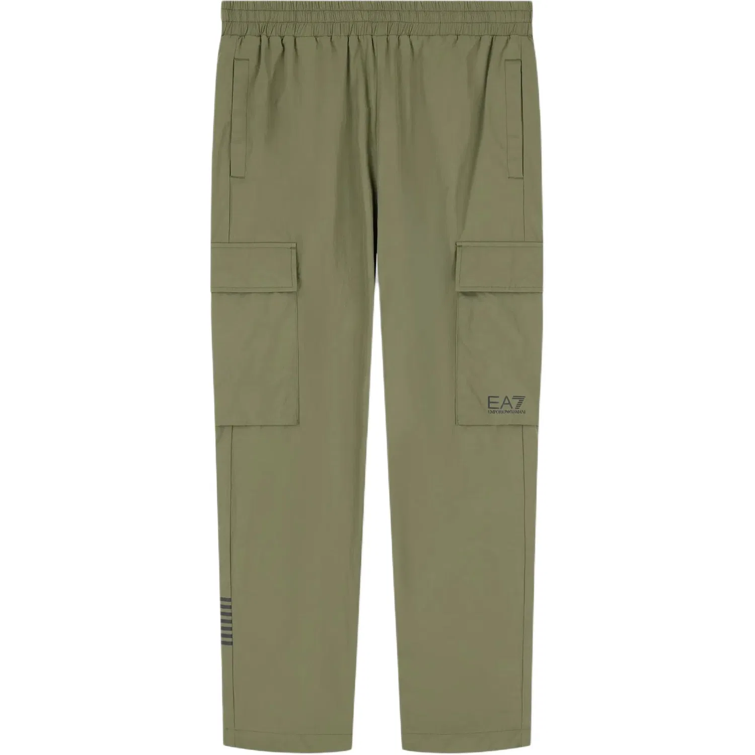Мужские брюки-карго прямого кроя EMPORIO ARMANI, Olive Green