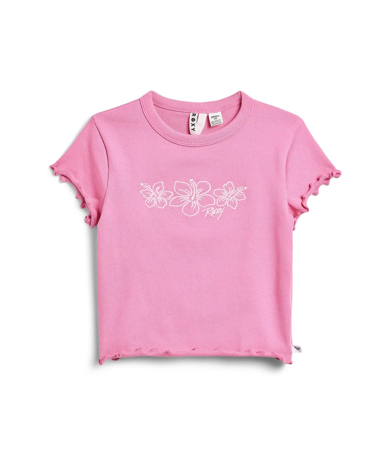 Детская футболка Hibiscus Trio (для детей постарше) Roxy Kids, Pink Carnation
