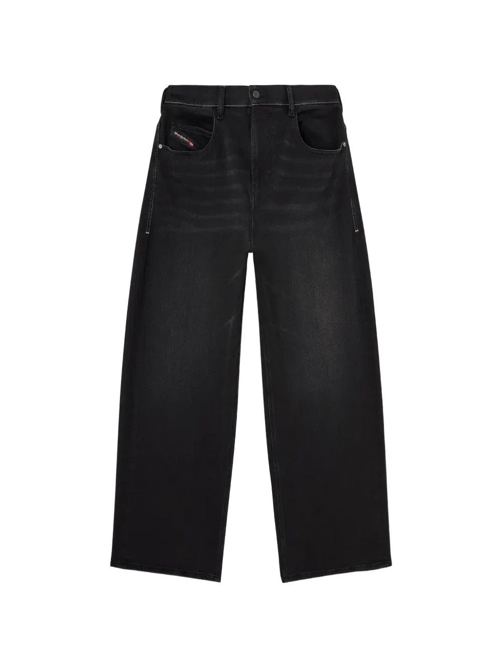 Свободные джинсы JoggJeans D-Enim-M 2097 со стандартной талией Diesel, черный