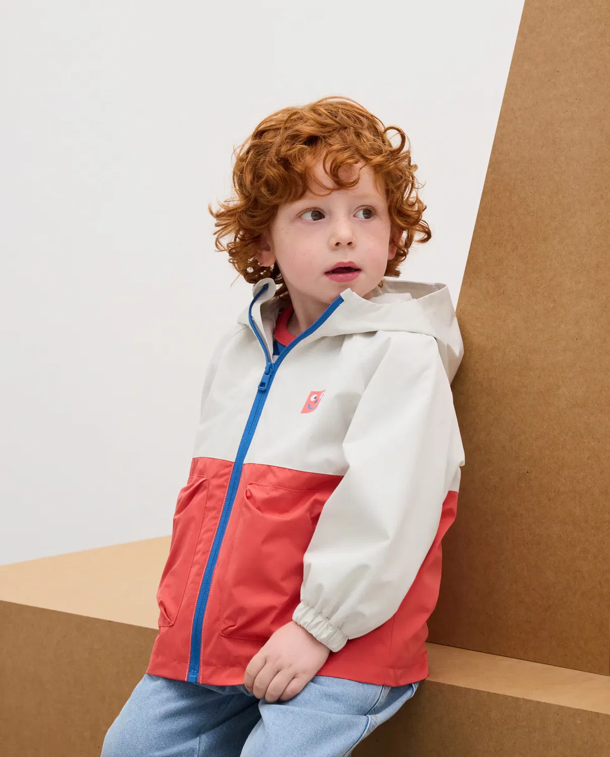 Детская куртка-парка для мальчиков цвет блок Kids El Corte Inglés, 600 Rojo
