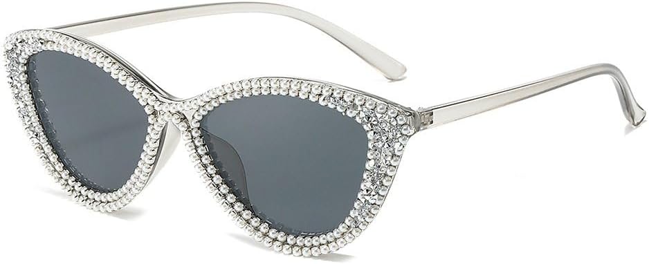 

Солнцезащитные очки «кошачий глаз» с бриллиантами, модные солнцезащитные очки для женщин, черные линзы, сексуальные женские винтажные очки для активного отдыха, защита от ультрафиолета UV400 WNCKSQ, Grey