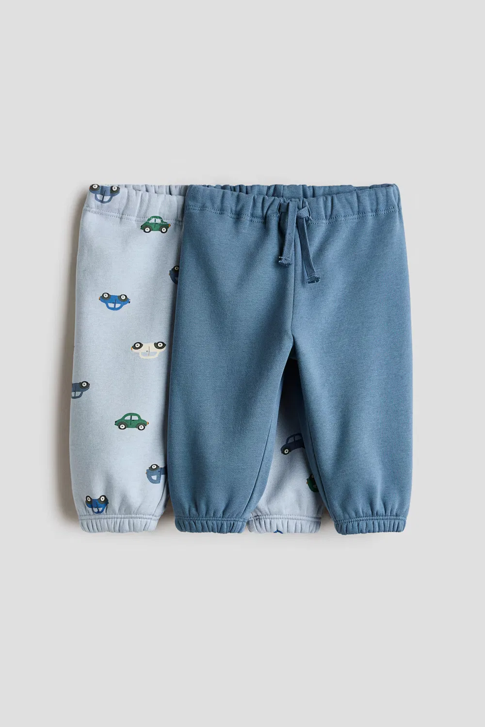 Комплект из двух спортивных брюк с мягкой внутренней подкладкой H&M, Mattblau/Autos