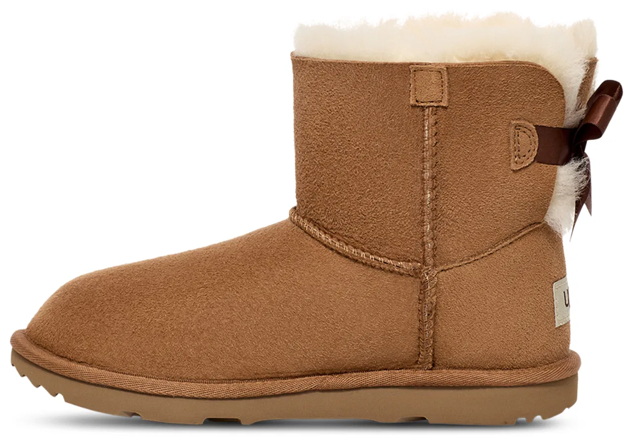 Ботинки детские UGG Mini Bailey Bow, каштановый — фото 2