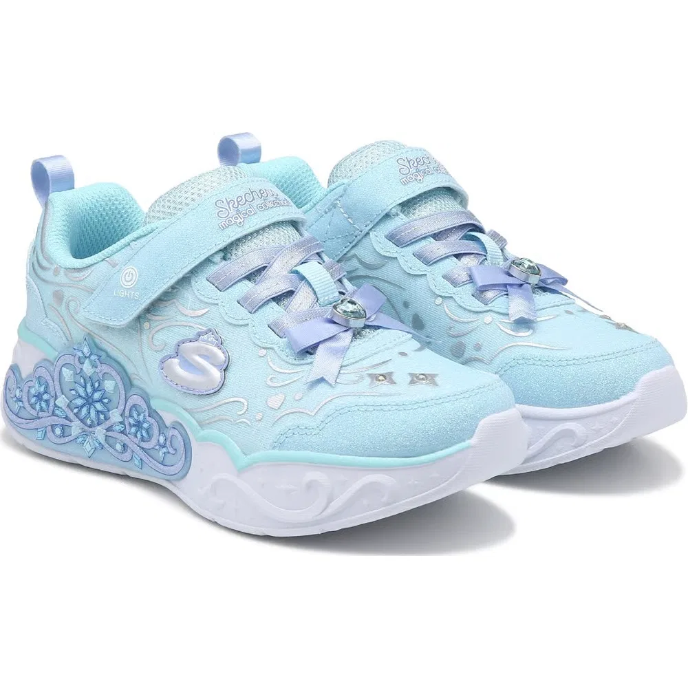 Детские кроссовки с подсветкой Princess Skechers, Light Blue