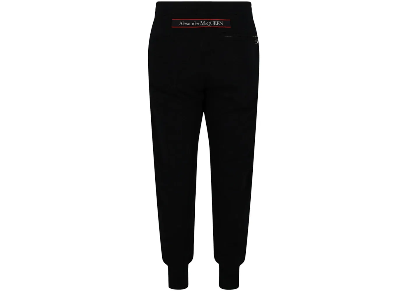 Мужские спортивные штаны с логотипом Alexander McQueen Selvedge Logo Tape Detail Joggers, Black Multi — фото 2