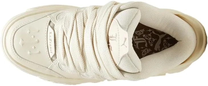 Детские кроссовки для мальчиков на шнуровке La Francé Moment PUMA, Off-White — фото 4