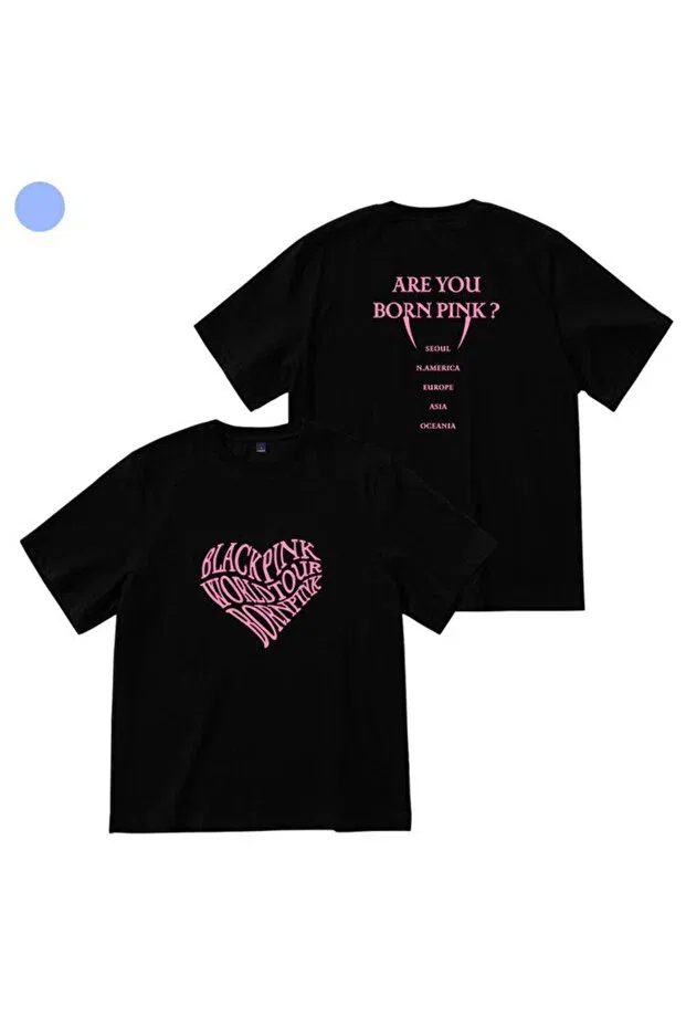 Детская футболка для девочек с принтом Crew Neck Blackpink Printed Unisex Short Sleeve Children's T-Shirt Magors, Black5