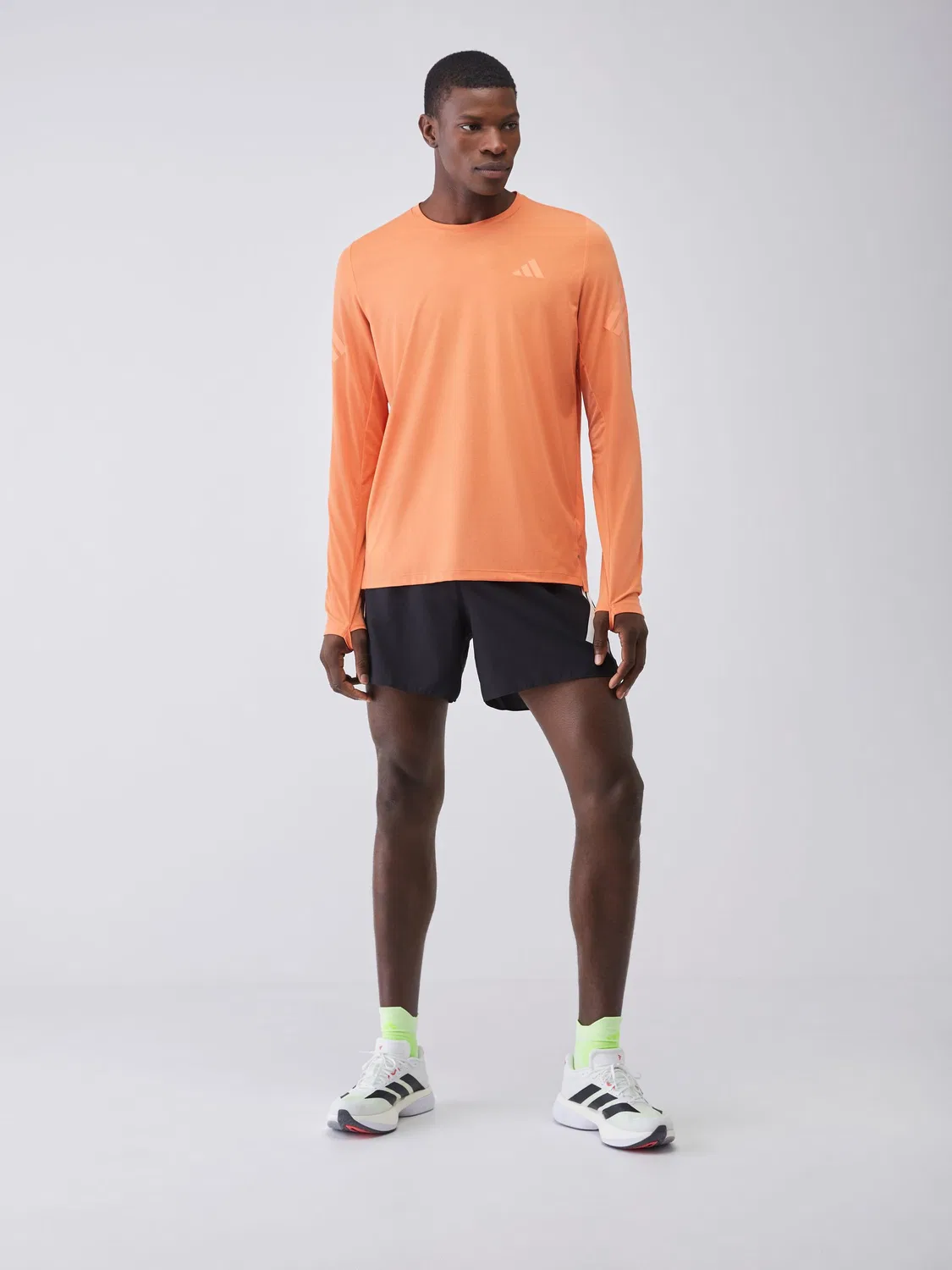 Футболка с длинным рукавом Adi365 Iconic/// Running Longsleeve adidas, Оранжевый — фото 2
