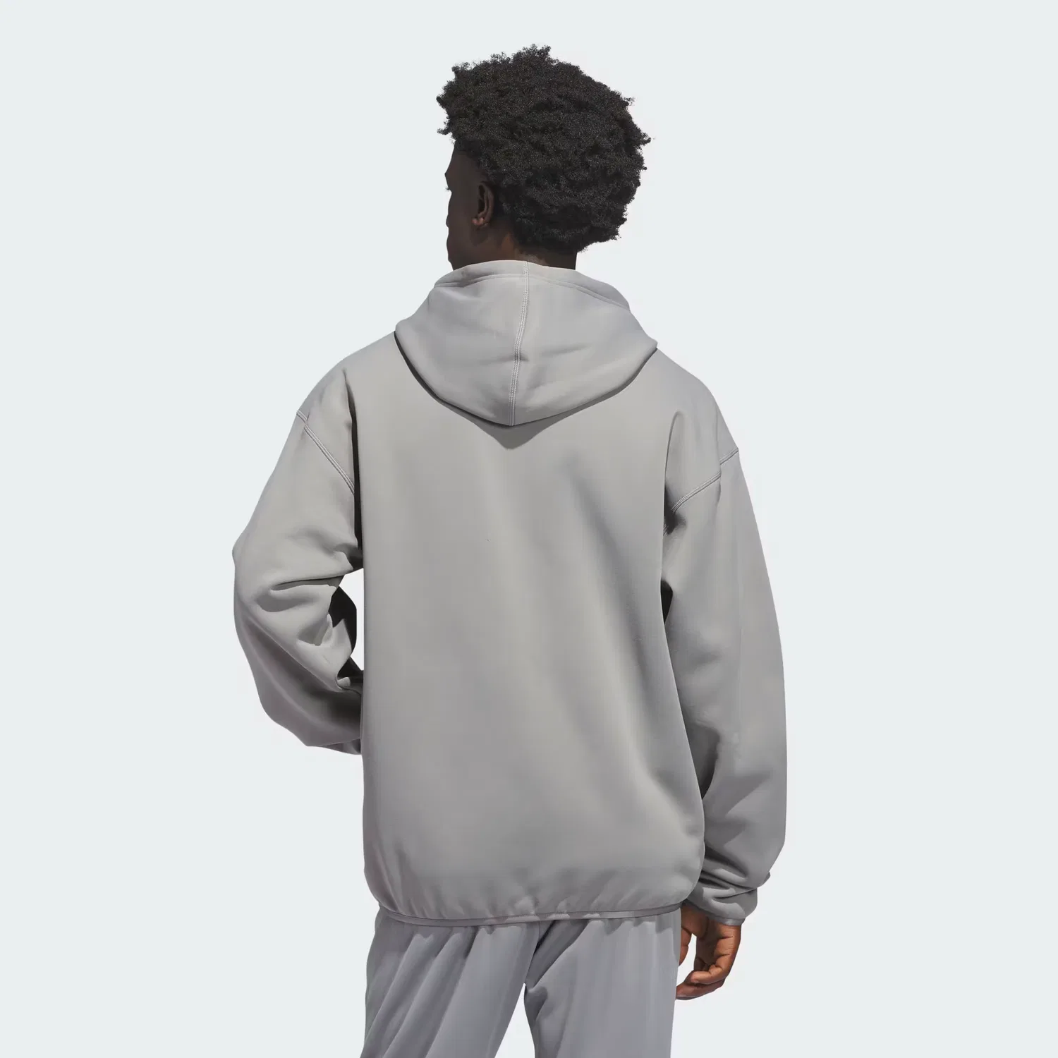 Мужское худи на молнии с технологией Climawarm Crazy Warm Adidas Performance, серый/черный — фото 2
