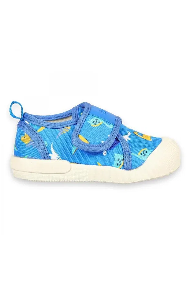 Детские туфли для мальчиков с ортопедической стелькой Vicco, 05 Sax Blue/R.Blue — фото 2