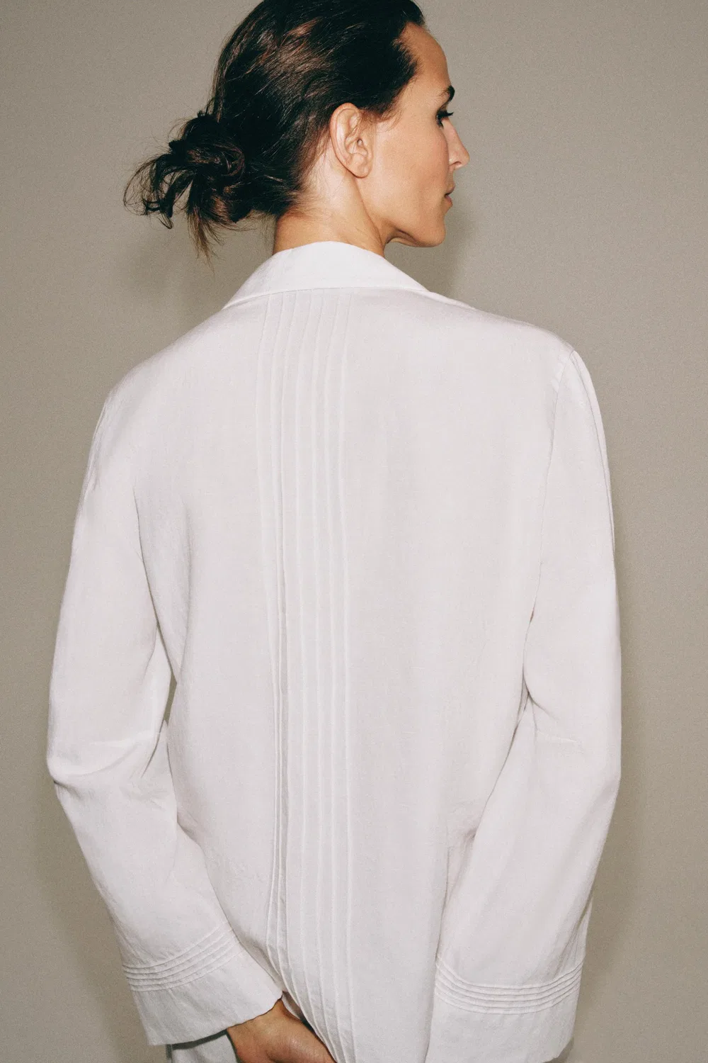 Рубашка на пуговицах из коллекции ZW ZARA, White — фото 3