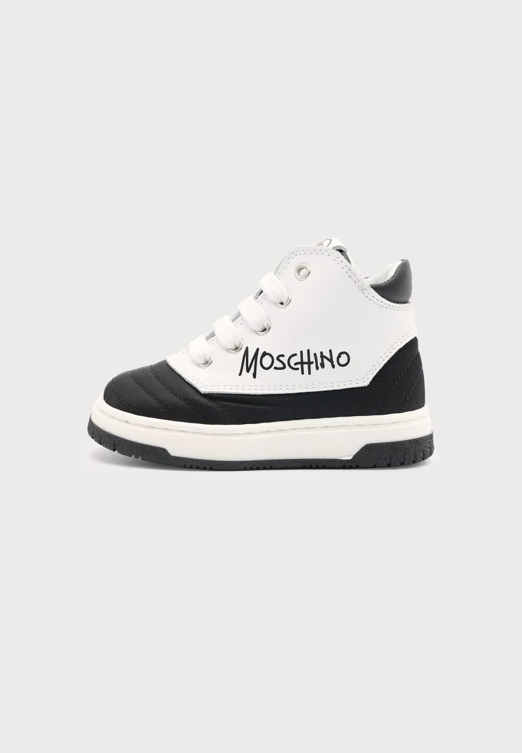 Унисекс - детская обувь Moschino, White/Black