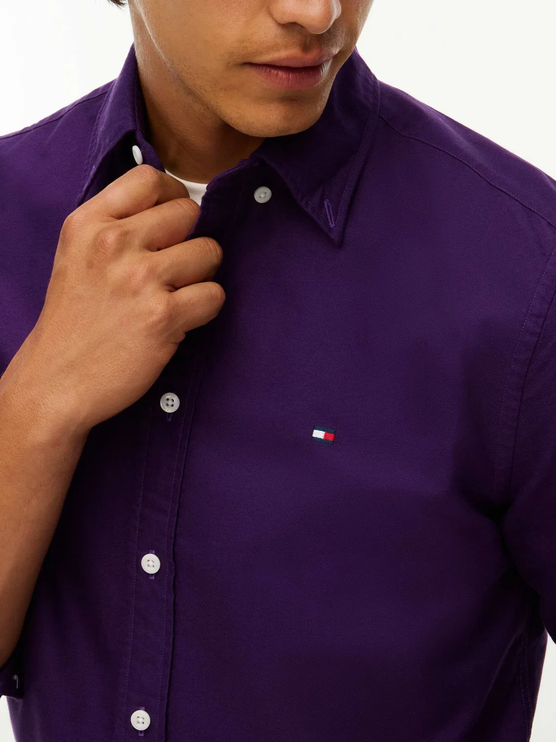 Рубашка оксфорд с длинным рукавом Tommy Hilfiger, Viola — фото 4
