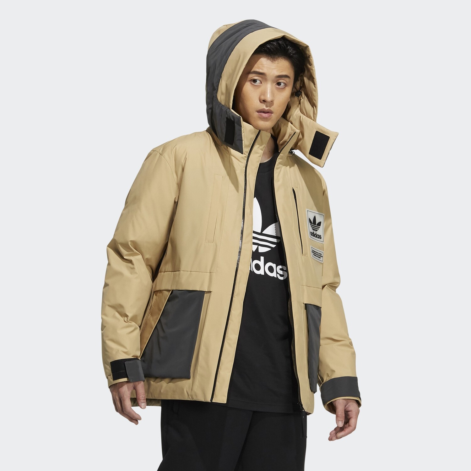 Куртка Adidas Originals Innovation Fabric, бежевый — фото 4