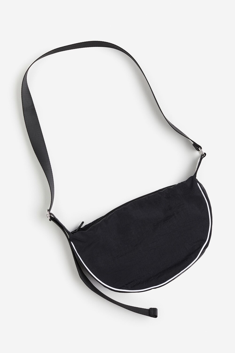 

Сумка через плечо H&M Nylon Shoulder, черный/белый