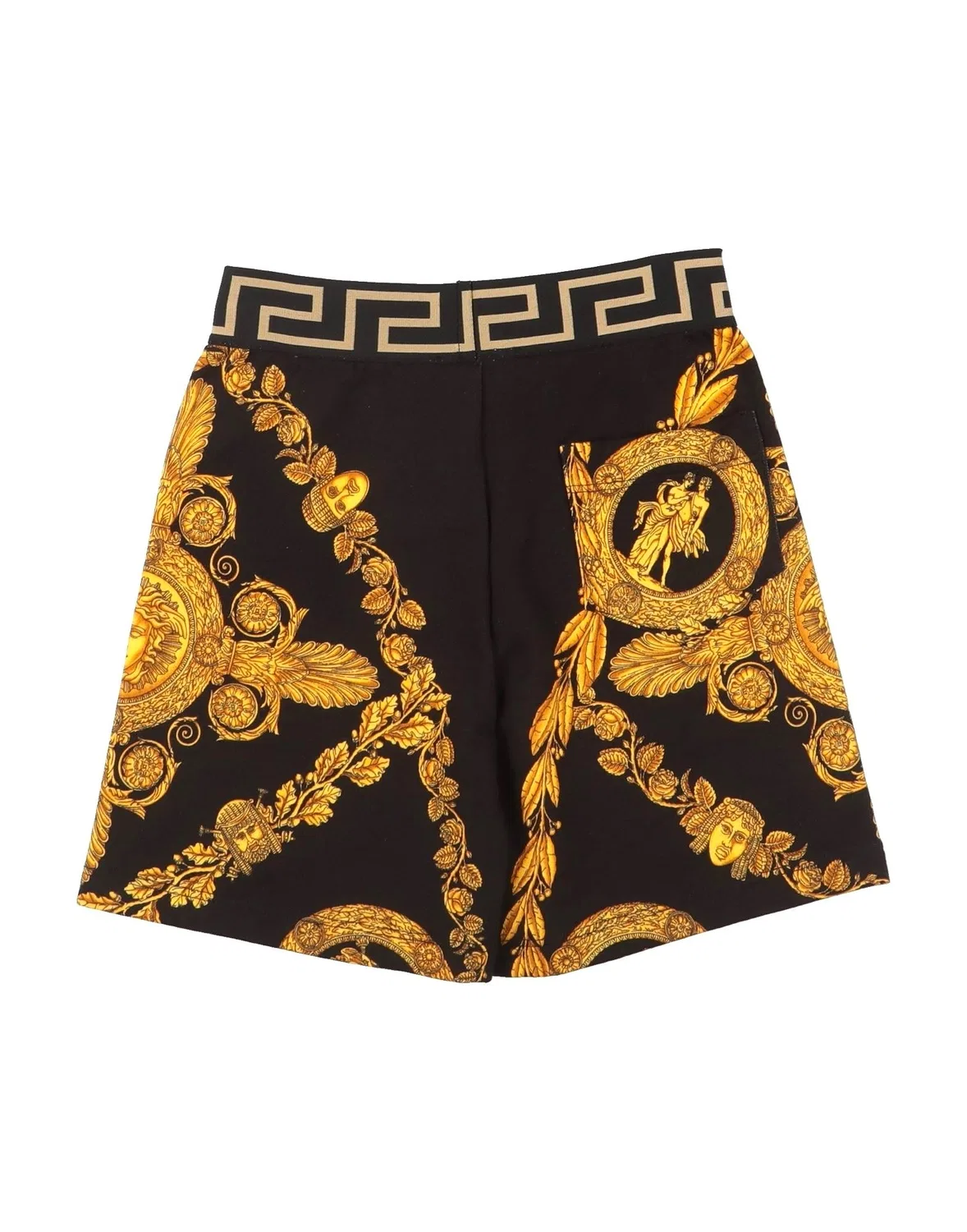 Детские шорты для мальчиков с логотипом Versace Young, черный — фото 2