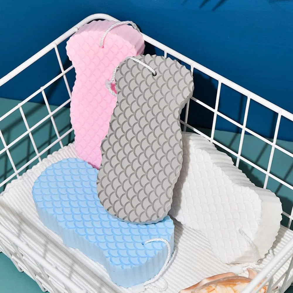 Мочалка для тела Super Soft Exfoliating Bath Sponge, WondFans, 8 шт., Белый