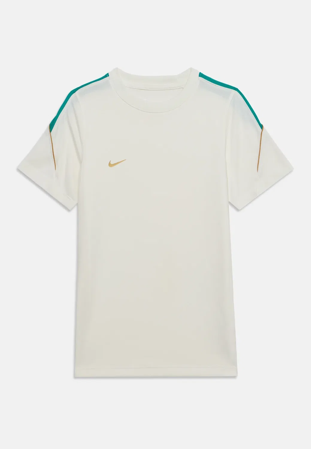 Спортивная футболка унисекс Strike Nike Performance, Sail/Teal/Gold-Coloured