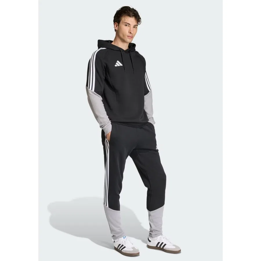 Мужской футбольный свитшот с капюшоном TIRO26C Swhood adidas, Black Light Onix White — фото 3