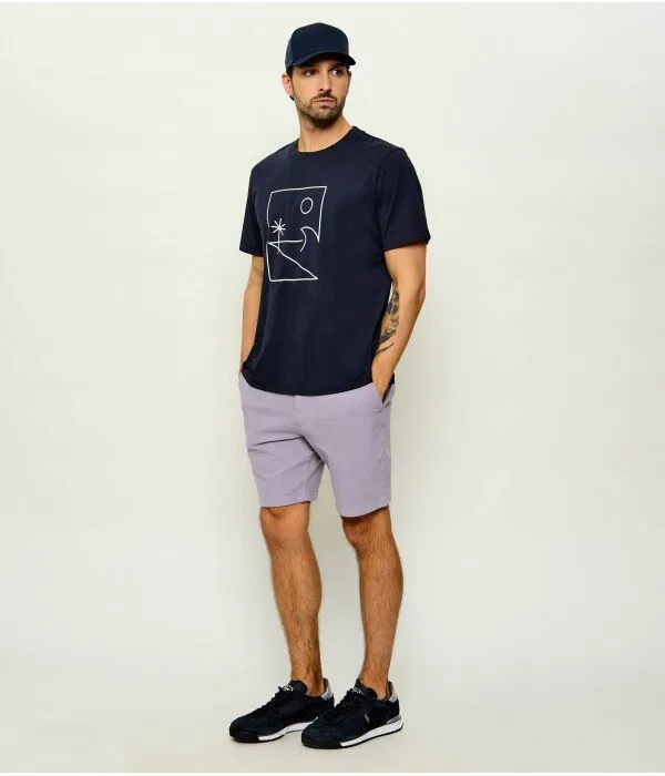 Мужские шорты чинос Modern Fit H-Kane1 BOSS, фиолетовый — фото 2