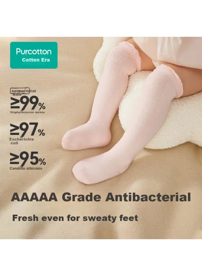 Носки детские новорожденные хлопковые высокие Purcotton — фото 3