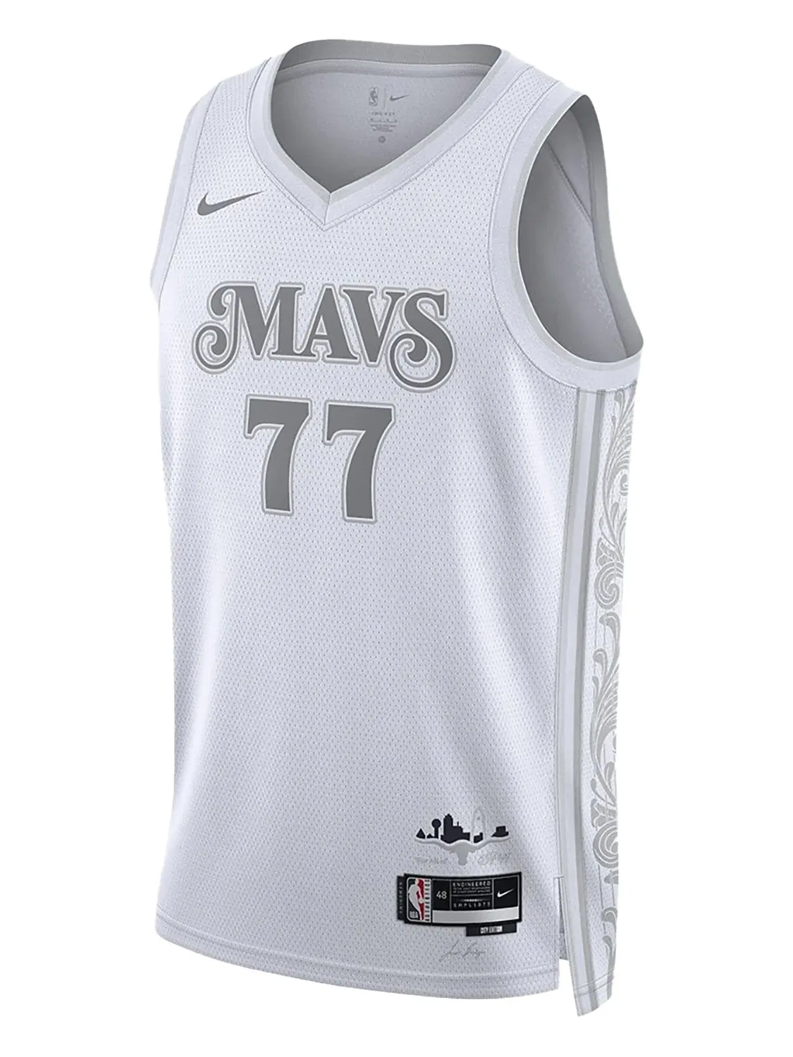 Майка NBA Mavericks Donic City Edition 2024/25 Swingman Nike, белый