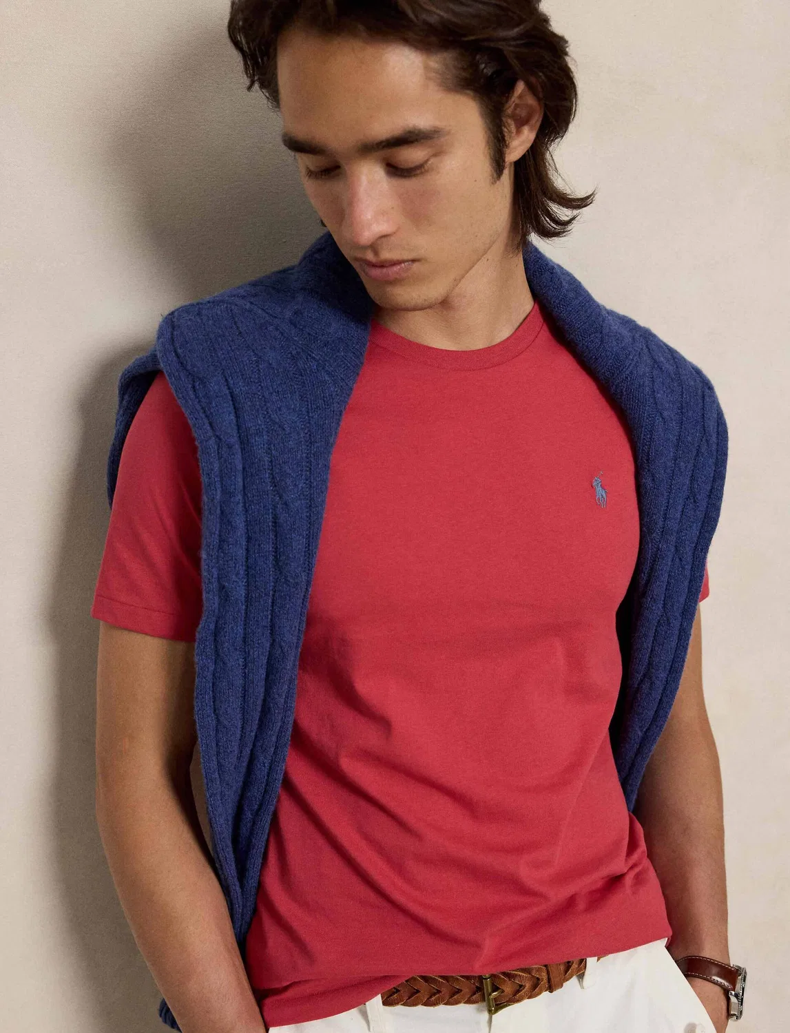 Футболка Slim Fit Polo Ralph Lauren, Lampone — фото 4