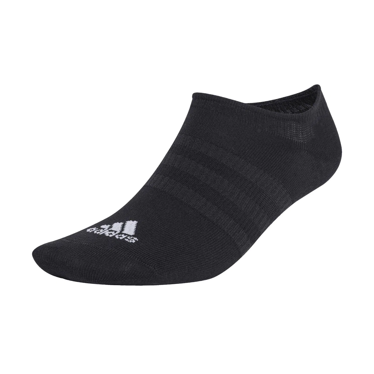 Детские носки-невидимки adidas Light No Show Sneaker Socken, Medium Grey Heather White Black — фото 3