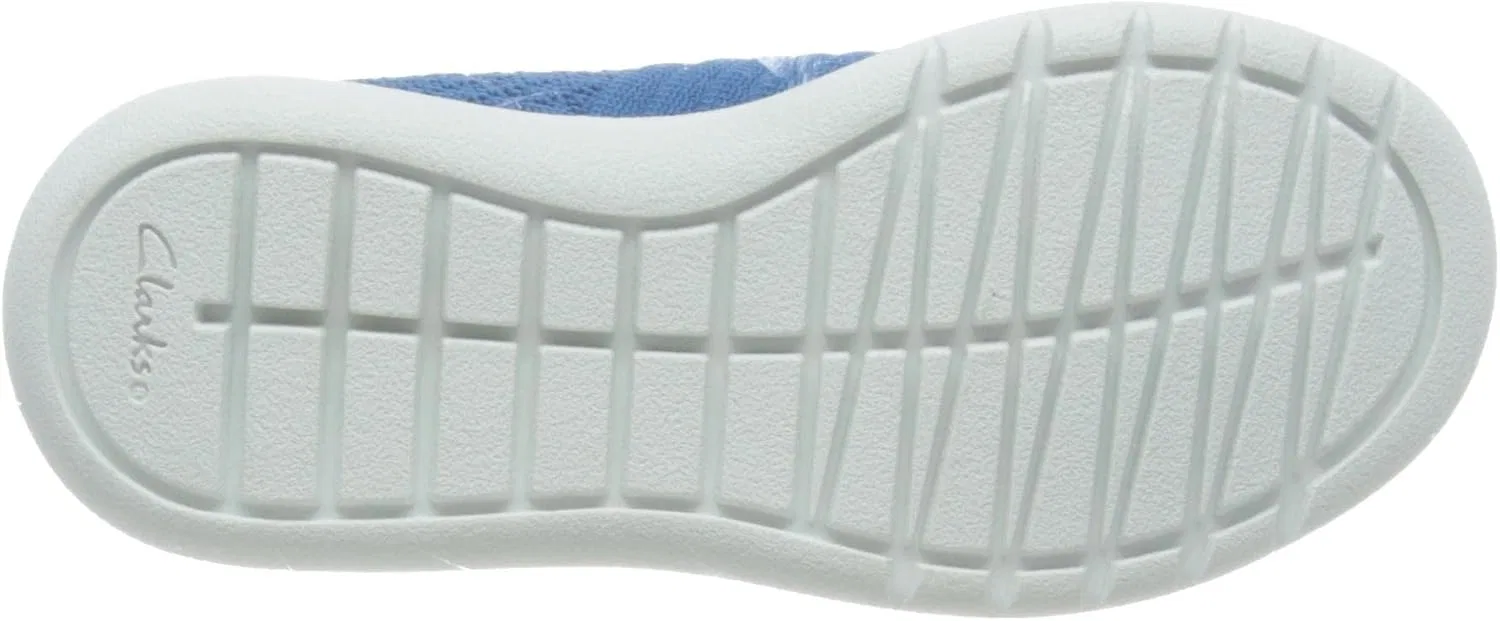 Детские ботинки для девочек Clarks Girls Nova Tale Half Length, Blue Textile — фото 2