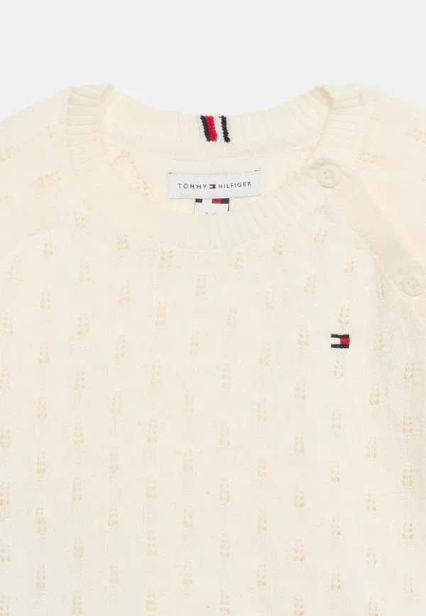 Комплект: кардиган и брюки из 100% хлопка, Unisex set, Tommy Hilfiger, off-white, белый — фото 4