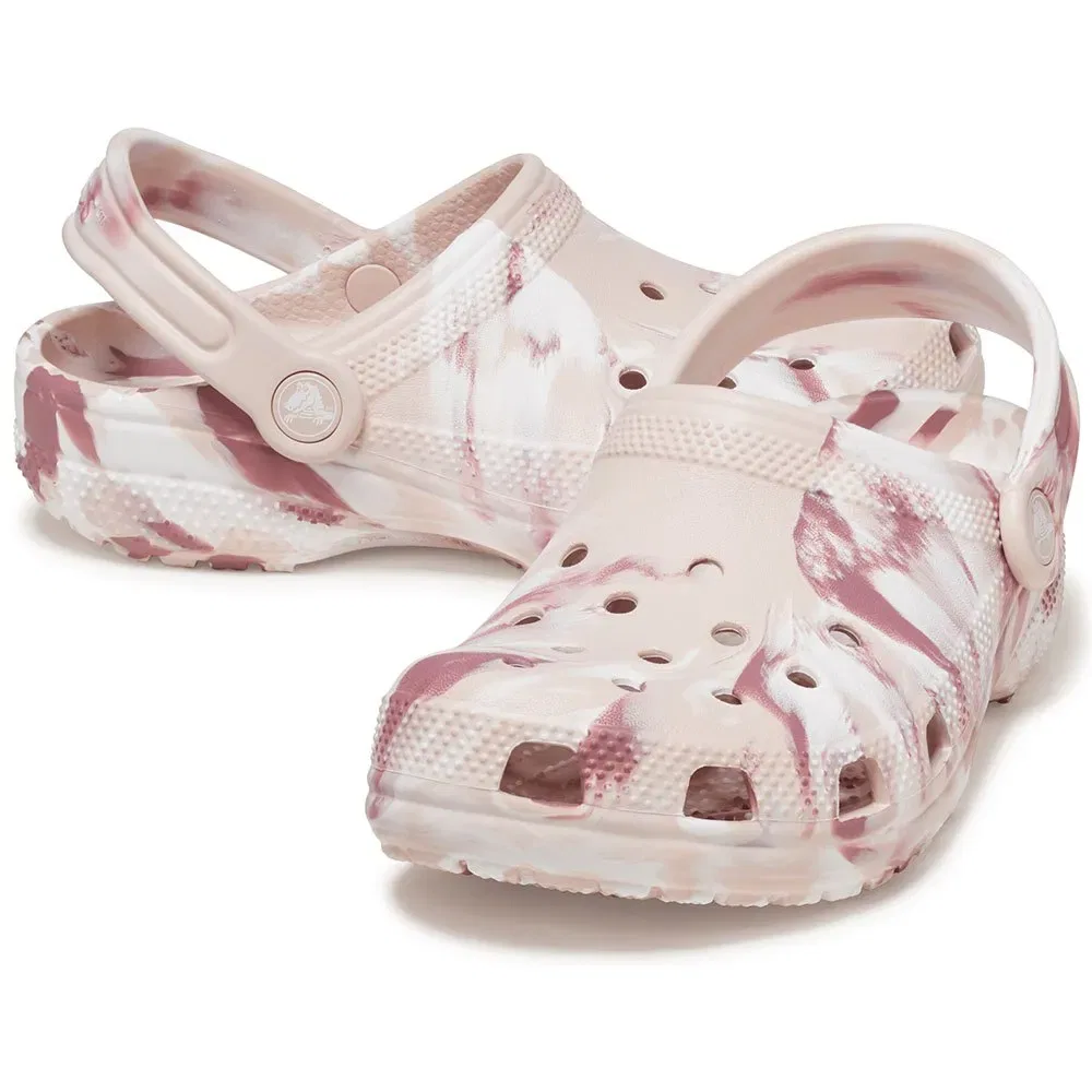 Сабо Classic Marbled Crocs, бежевый — фото 4