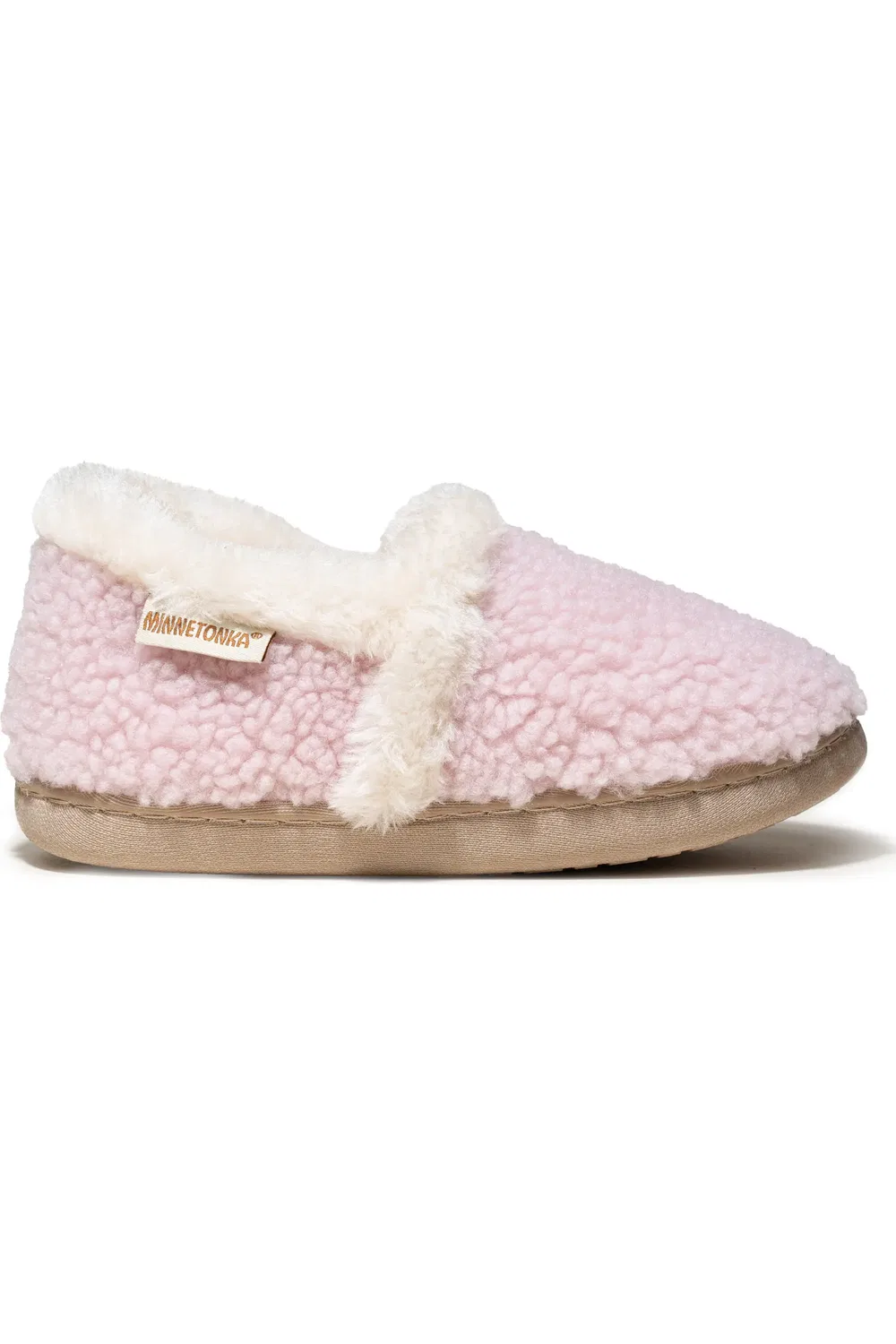 Детские тапочки с искусственным мехом Daina Minnetonka, розовый — фото 2