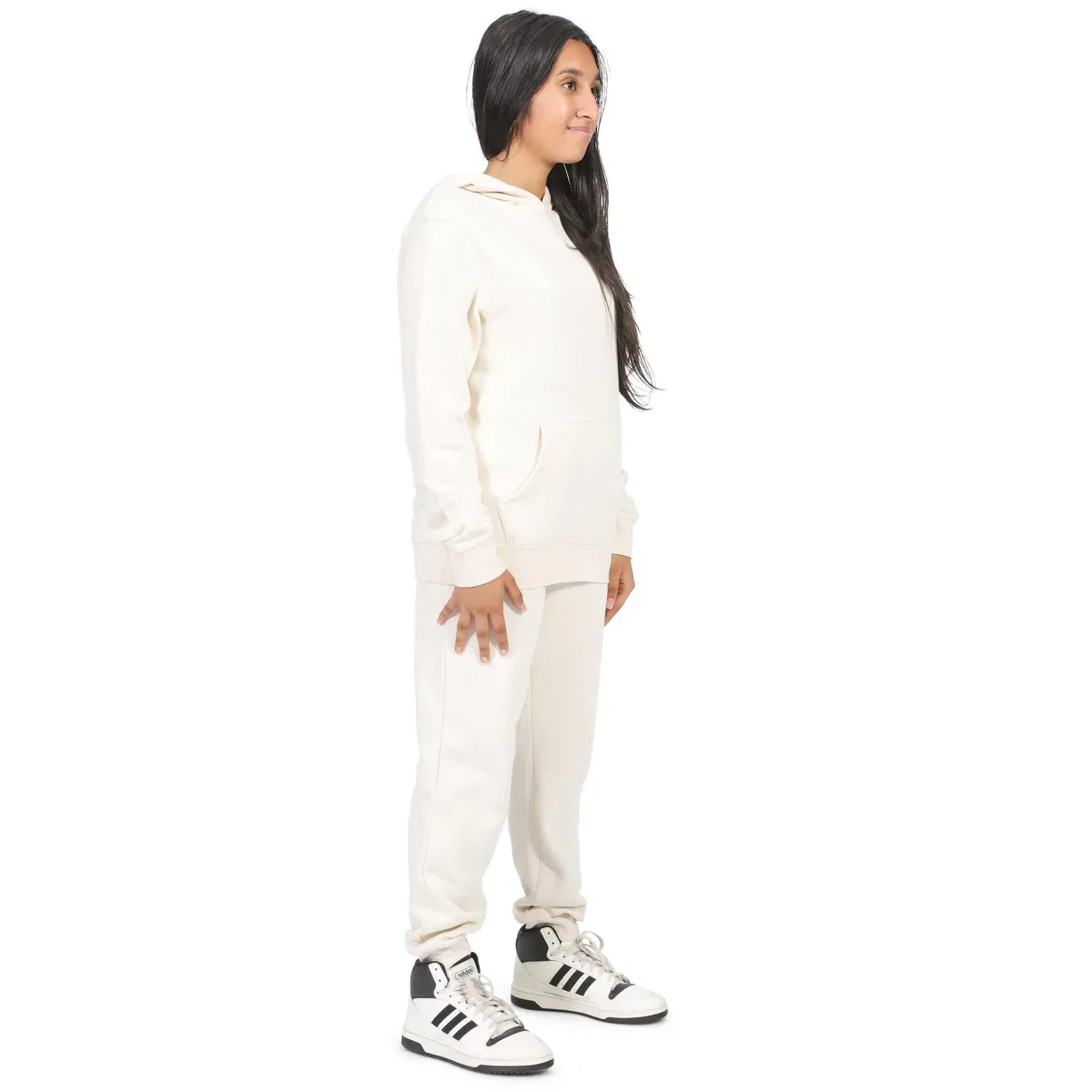 Детские спортивные брюки из флиса Everyday Kids, Off-White — фото 3