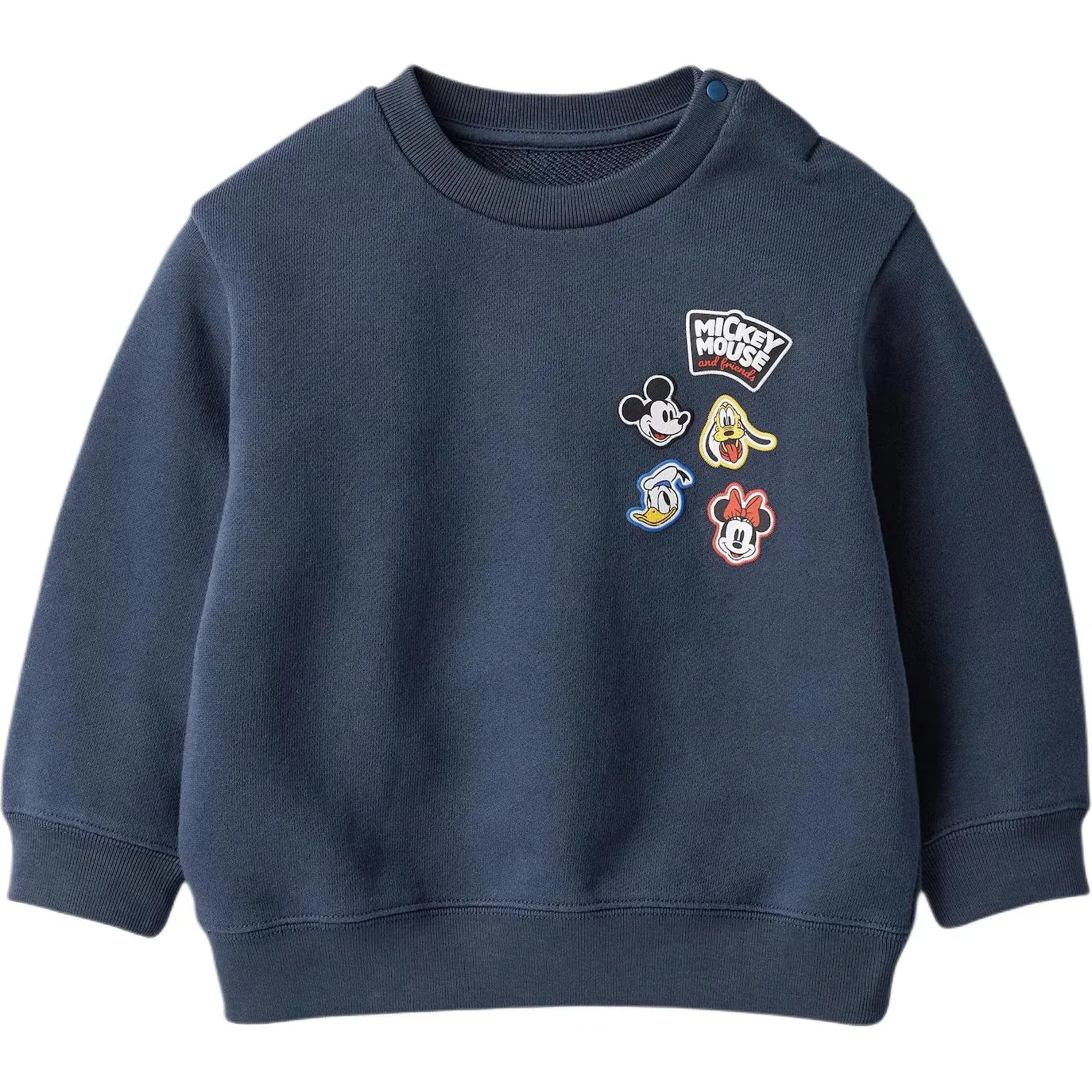 Детский свитшот с принтом X Disney Kids Moderate UNIQLO, Marine Blue